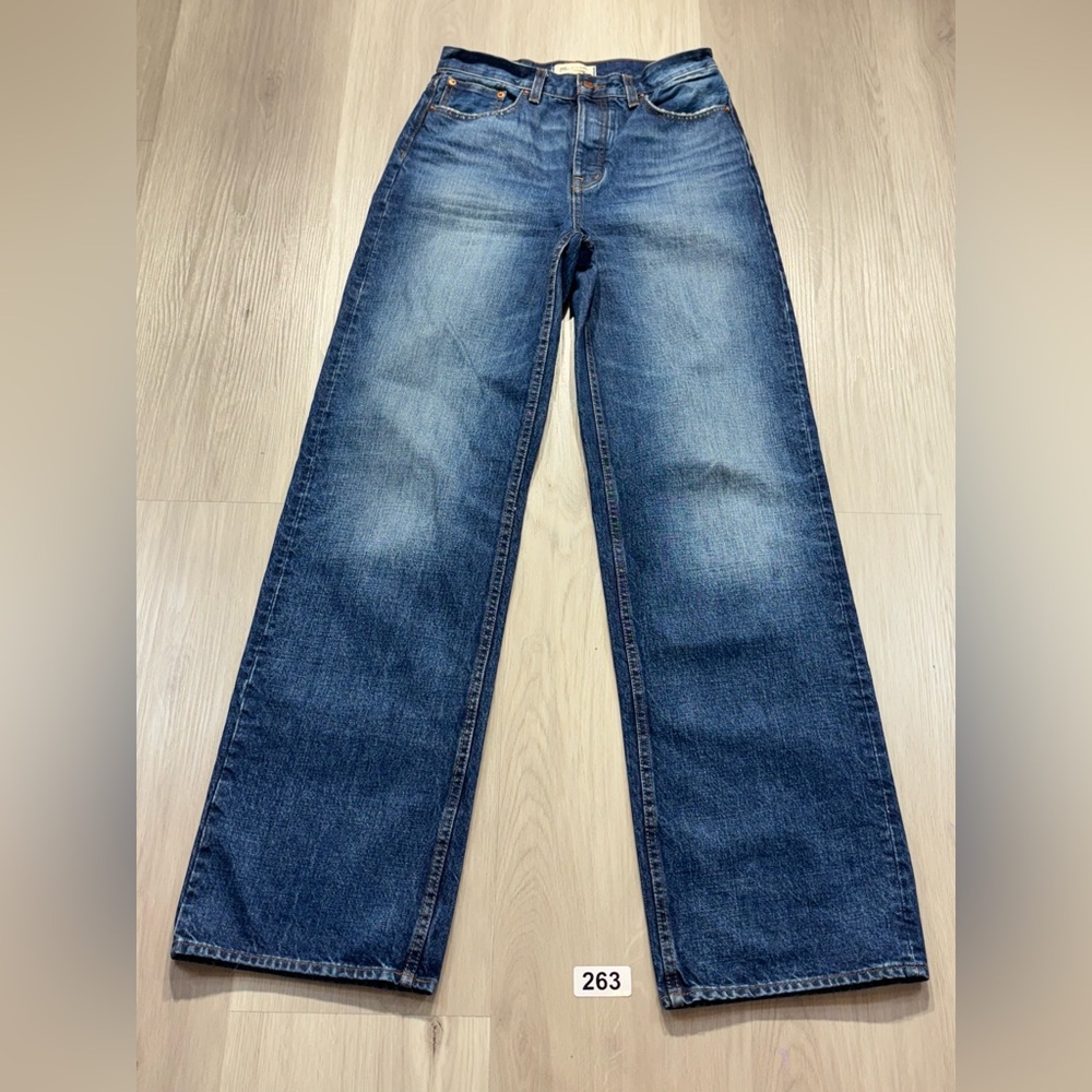 Madewell Dark Blue‎ Wide Leg Jeans Size 23